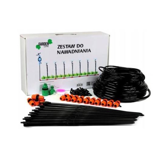 Sistem irigatii cu aspersor rotativ, 62 piese, 20 m, GardenLine