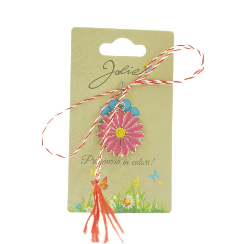 Martisor Primavara Floare Roz - imagine 2