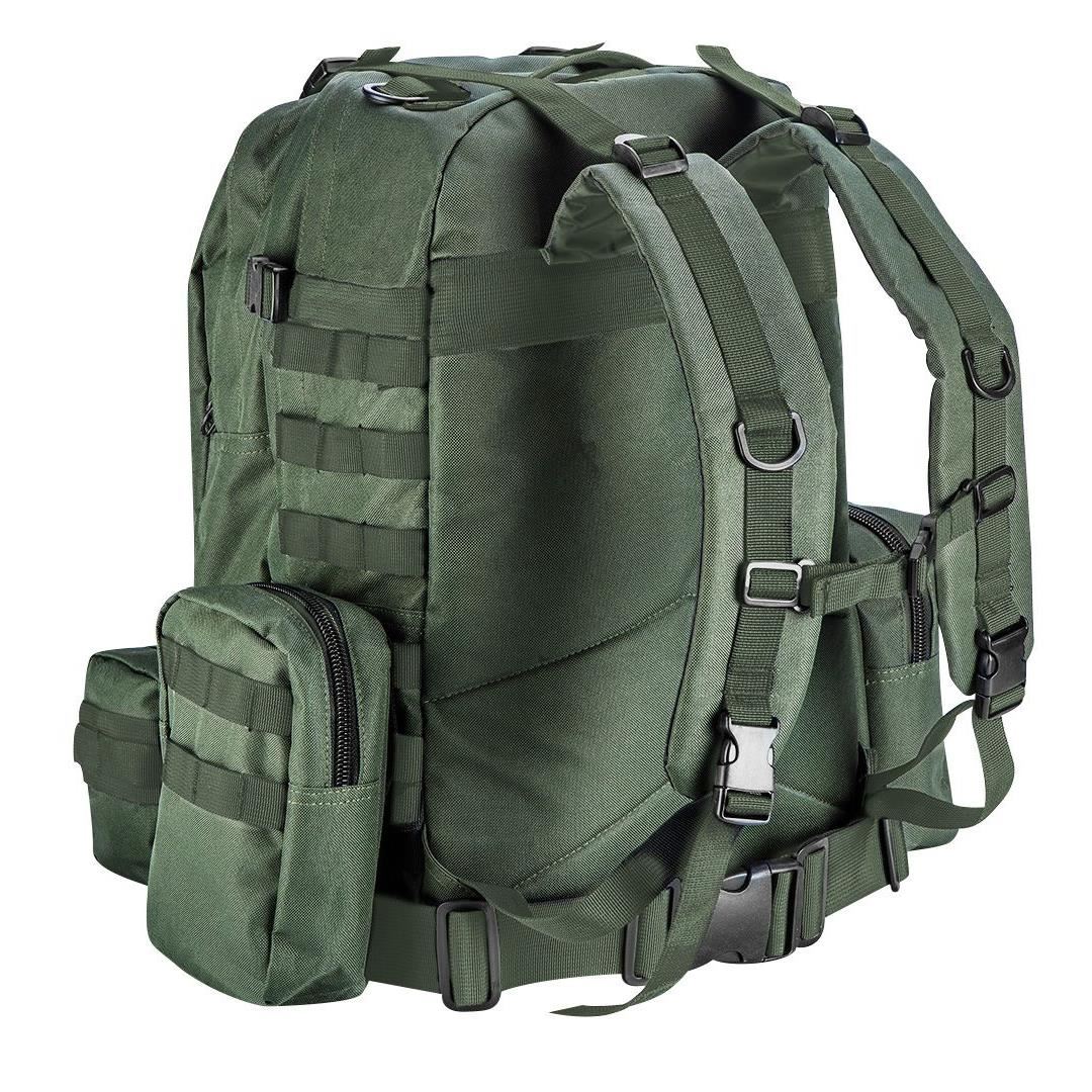 Ghiozdan/rucsac turistic, 4 in 1, model Survival, verde inchis, NEO - imagine 13