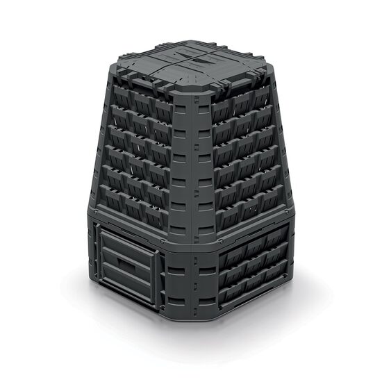 Compostor de gradina, 750 L, negru, Evogreen, Vario
