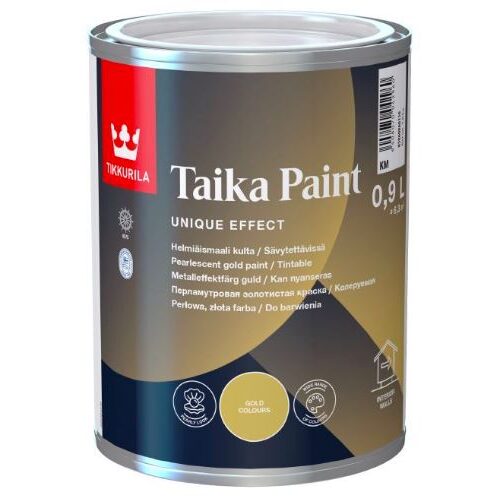  Vopsea aurie cu efect perlat pentru interior, 900ml, TIKKURILA TAIKA
