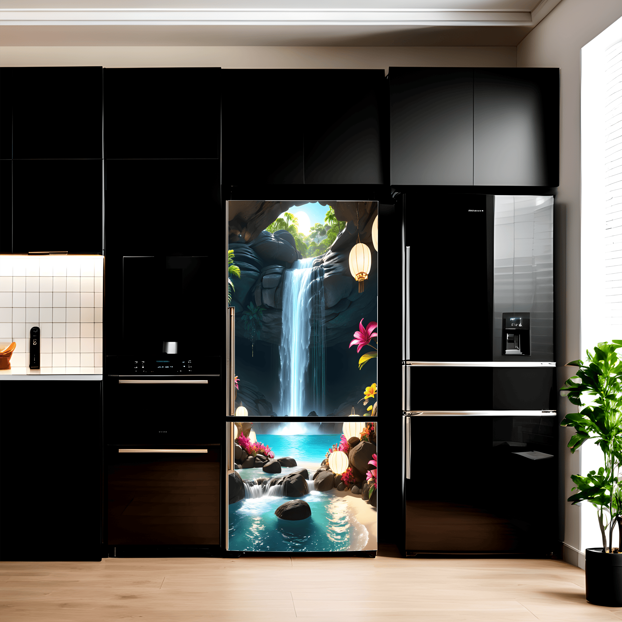 Folie imprimata color pentru decor Frigider, dimensiune 200 x 90cm, model: AVX-FR31