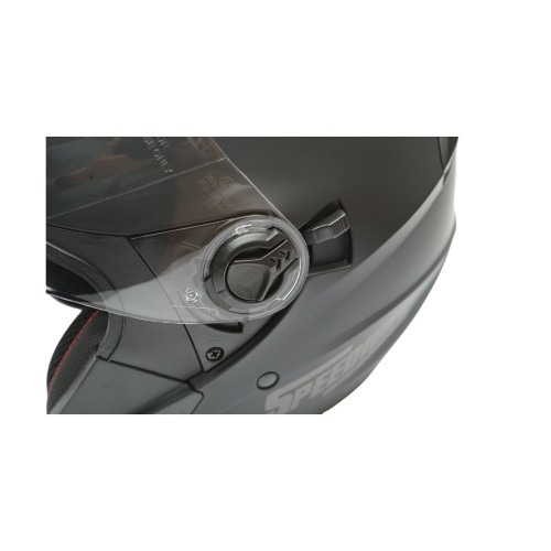 Casca moto tip jet neagra cu viziera transparenta si ochelari de soare, marimea L, model Urban - imagine 8