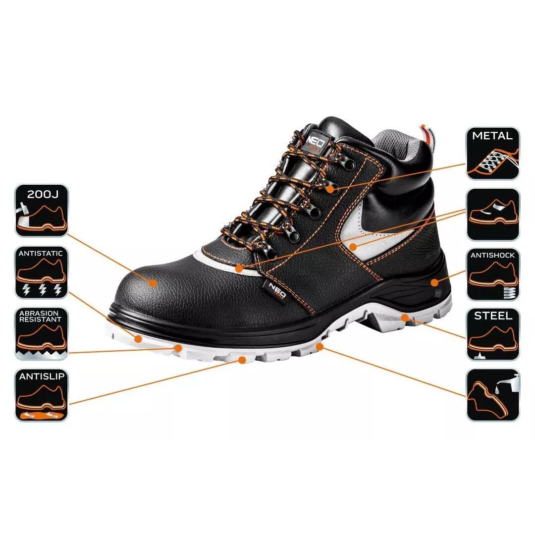 Bocanci de lucru, S1P, SRA, piele, marimea 44, NEO - imagine 8