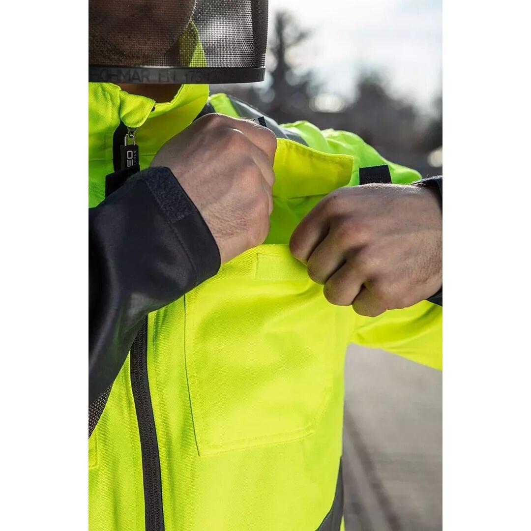 Geaca de lucru slim fit, reflectorizanta, galben, model Visibility, marimea XXL/58, NEO - imagine 9