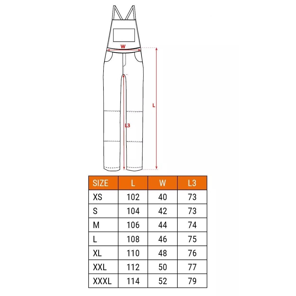 Pantaloni de lucru cu pieptar, salopeta, model Camo, maslin, marimea XL/54, NEO - imagine 11