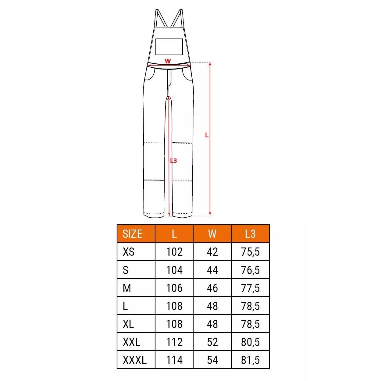 Pantaloni de lucru cu pieptar, salopeta, model Premium, bumbac, marimea XXL/56, NEO - imagine 11