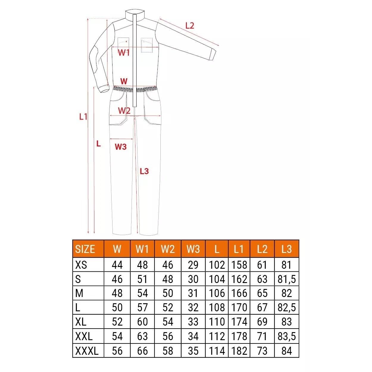 Salopeta de lucru slim fit, model HD, marimea XXL/56, NEO - imagine 6