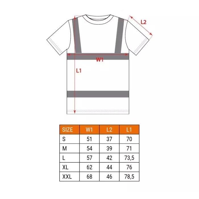 Tricou de lucru, reflectorizant, galben, model Visibility, marimea XXL/58 - imagine 10