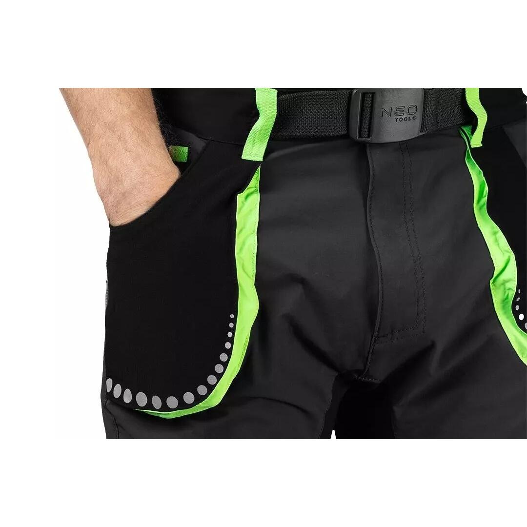 Pantaloni de lucru, elastici, poliamida, model Premium, gri inchis, marimea M/50, NEO - imagine 12