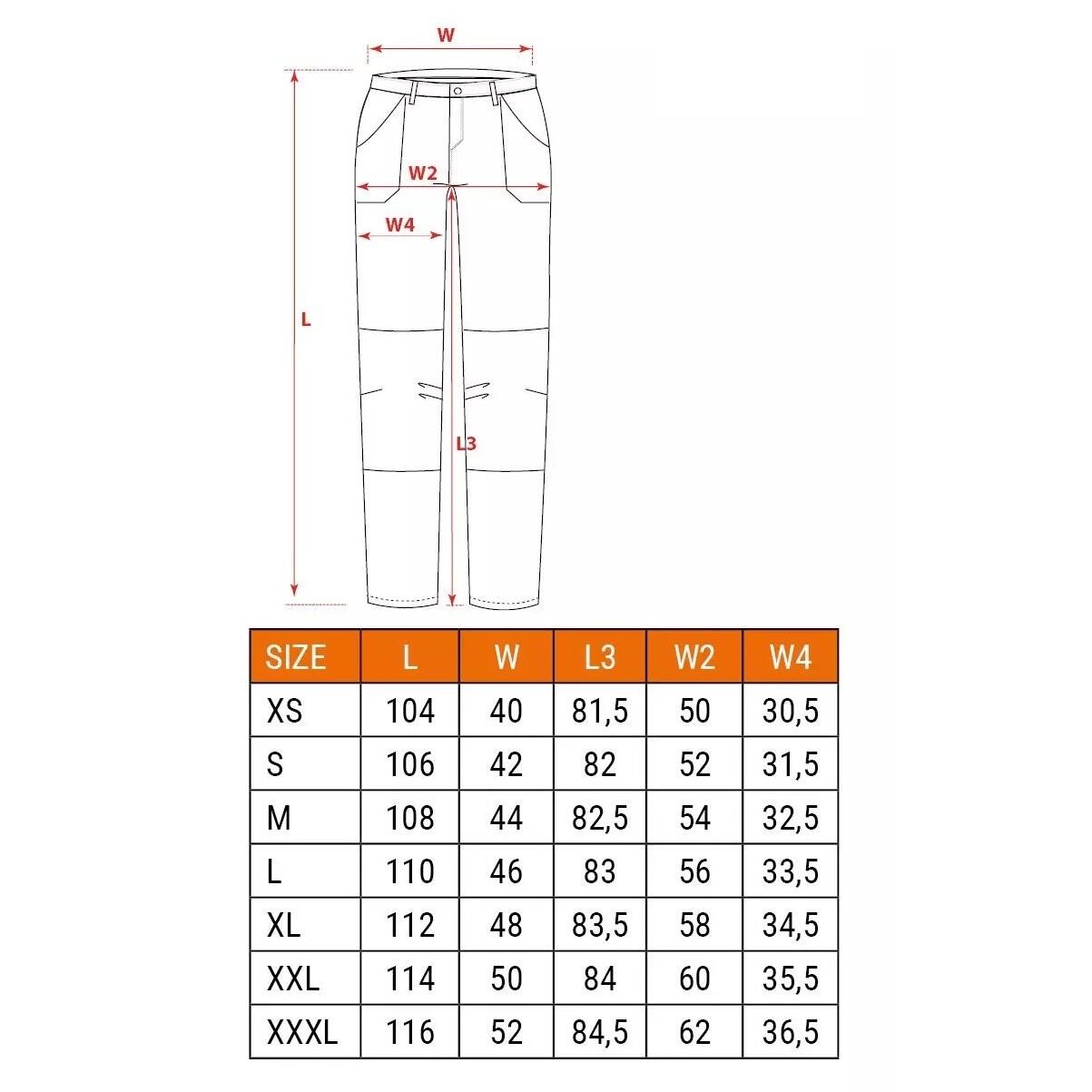 Pantaloni de lucru, elastici, poliamida, model Premium, gri inchis, marimea XXL/56, NEO - imagine 17