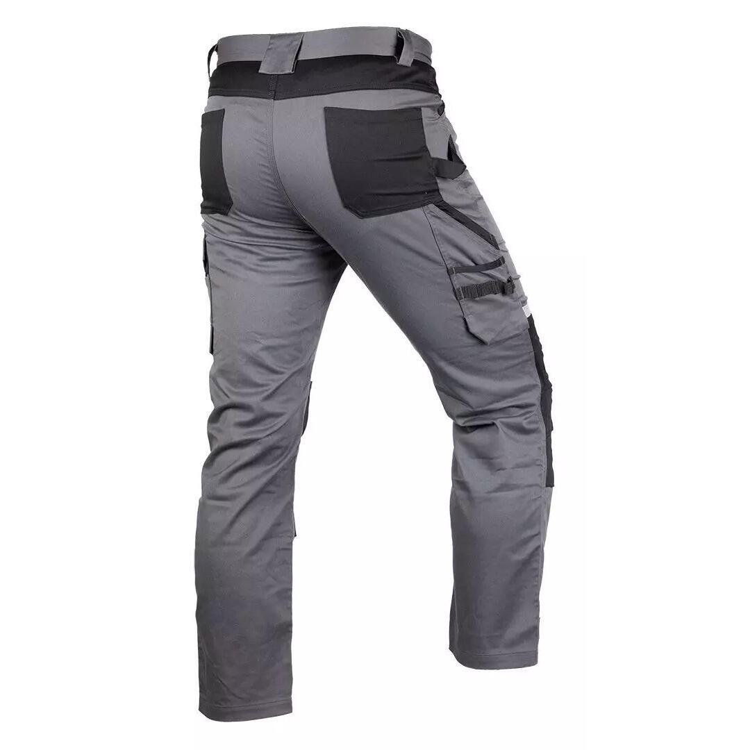 Pantaloni de lucru, bumbac, poliester, intariri genunchi, model Mix&Match, gri, marimea XL/54, NEO - imagine 10