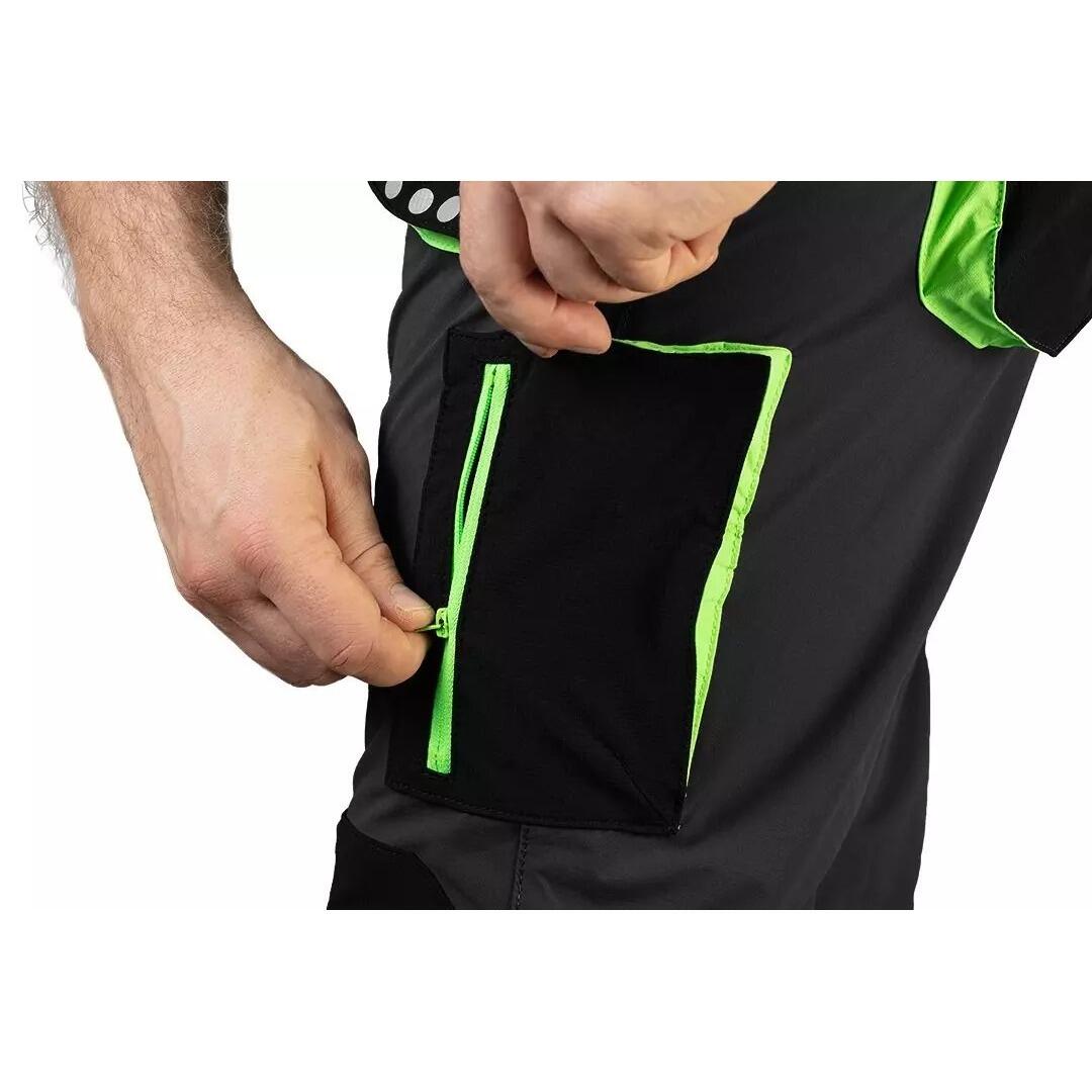 Pantaloni de lucru, elastici, poliamida, model Premium, gri inchis, marimea L/52, NEO - imagine 9