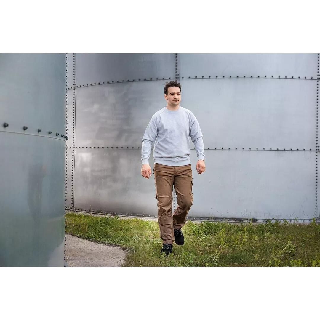 Pantaloni de lucru, bumbac si poliester, model Mix&Match, maro, marimea L/52, NEO - imagine 10