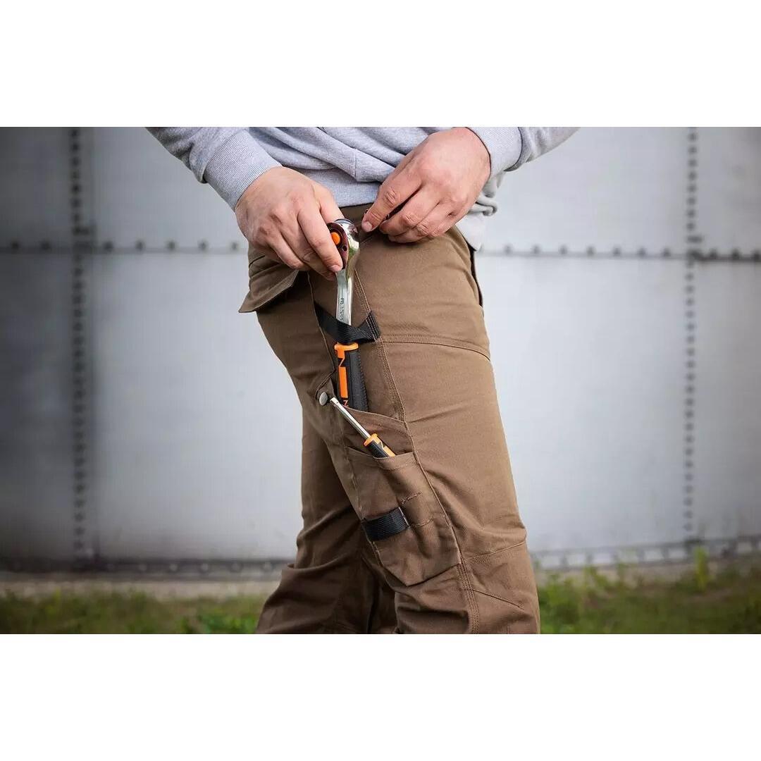 Pantaloni de lucru, bumbac si poliester, model Mix&Match, maro, marimea S/48, NEO - imagine 9