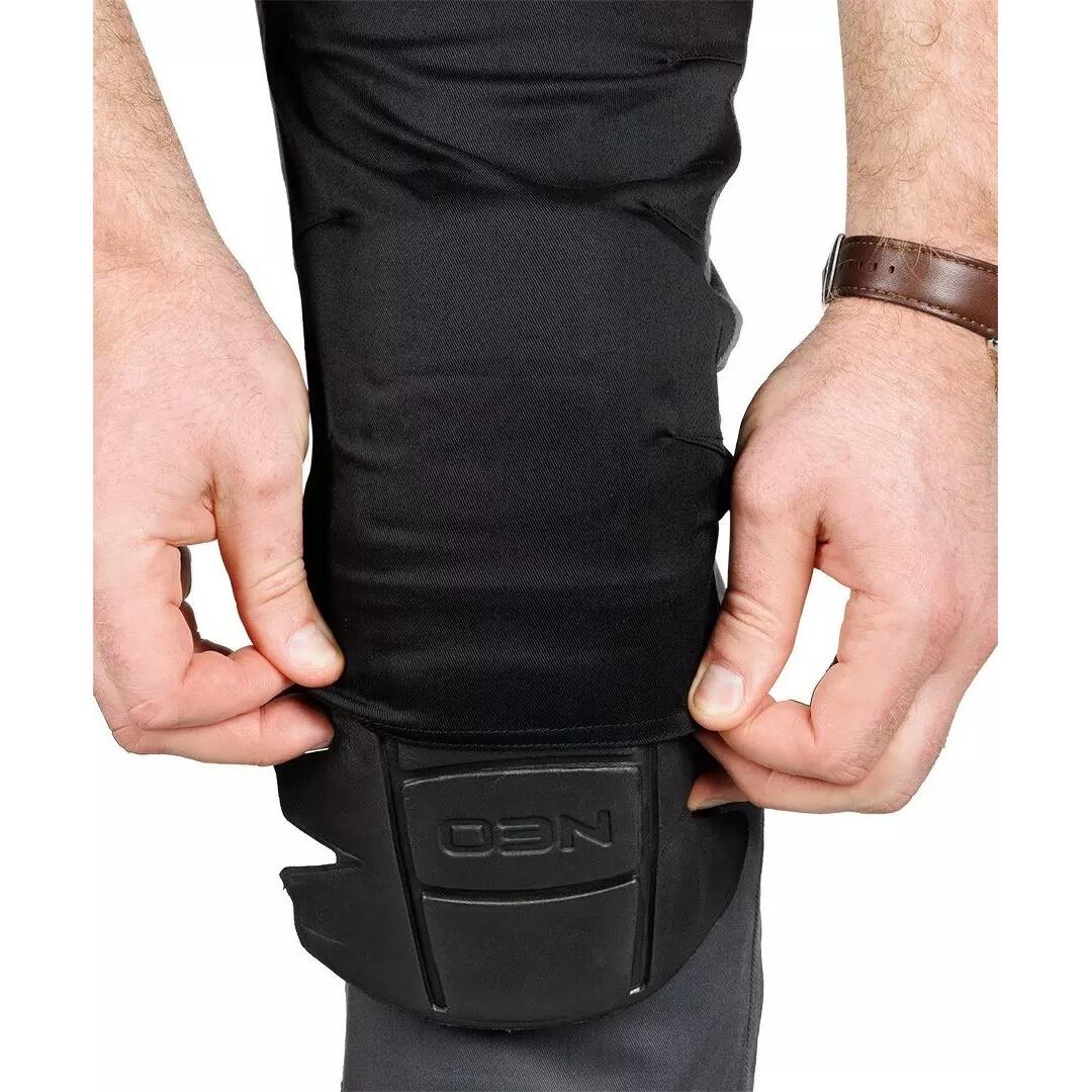 Pantaloni de lucru, bumbac, poliester, intariri genunchi, model Mix&Match, gri, marimea XXL/56, NEO - imagine 10