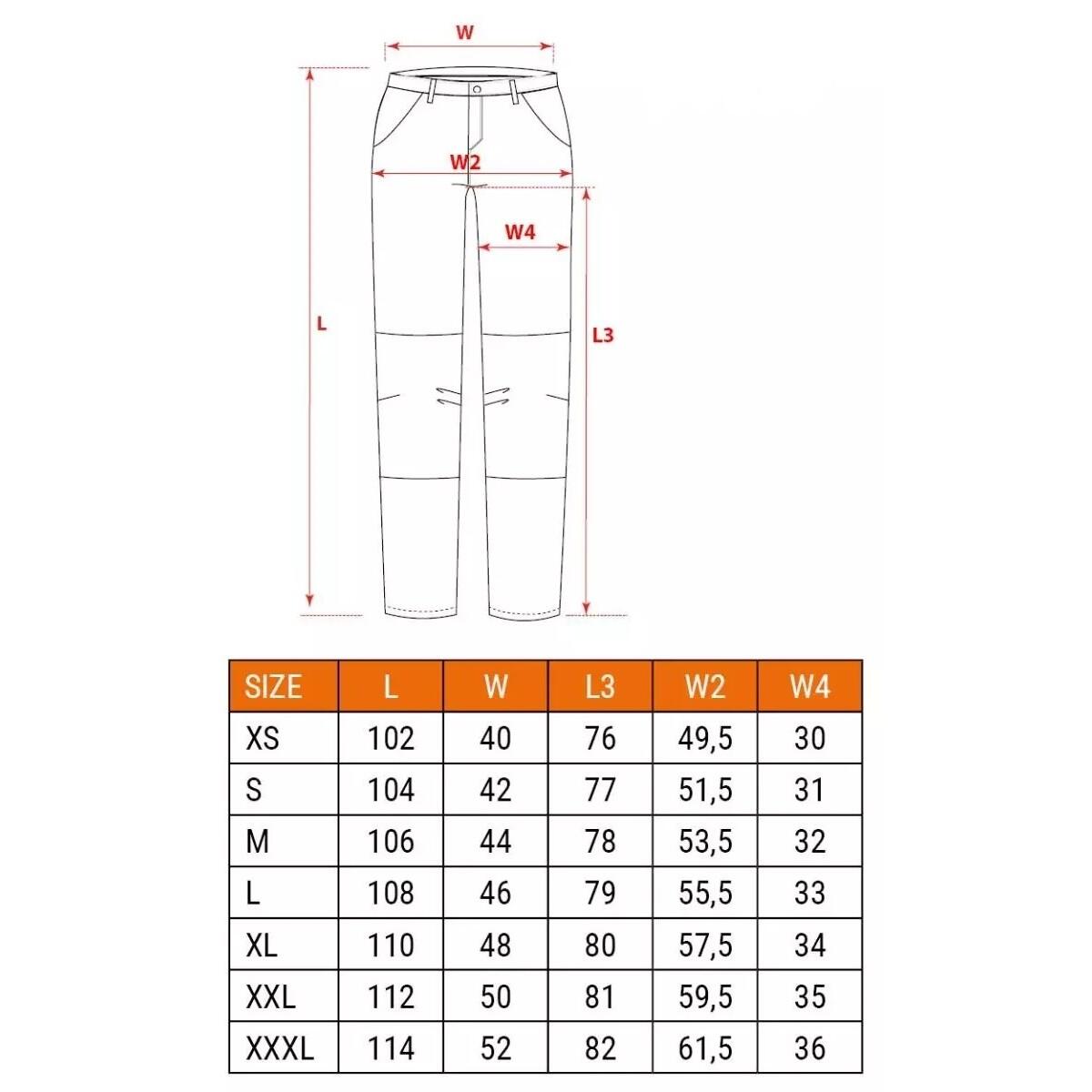 Pantaloni de lucru, bumbac si poliester, model Mix&Match, gri, marimea M/50, NEO - imagine 9