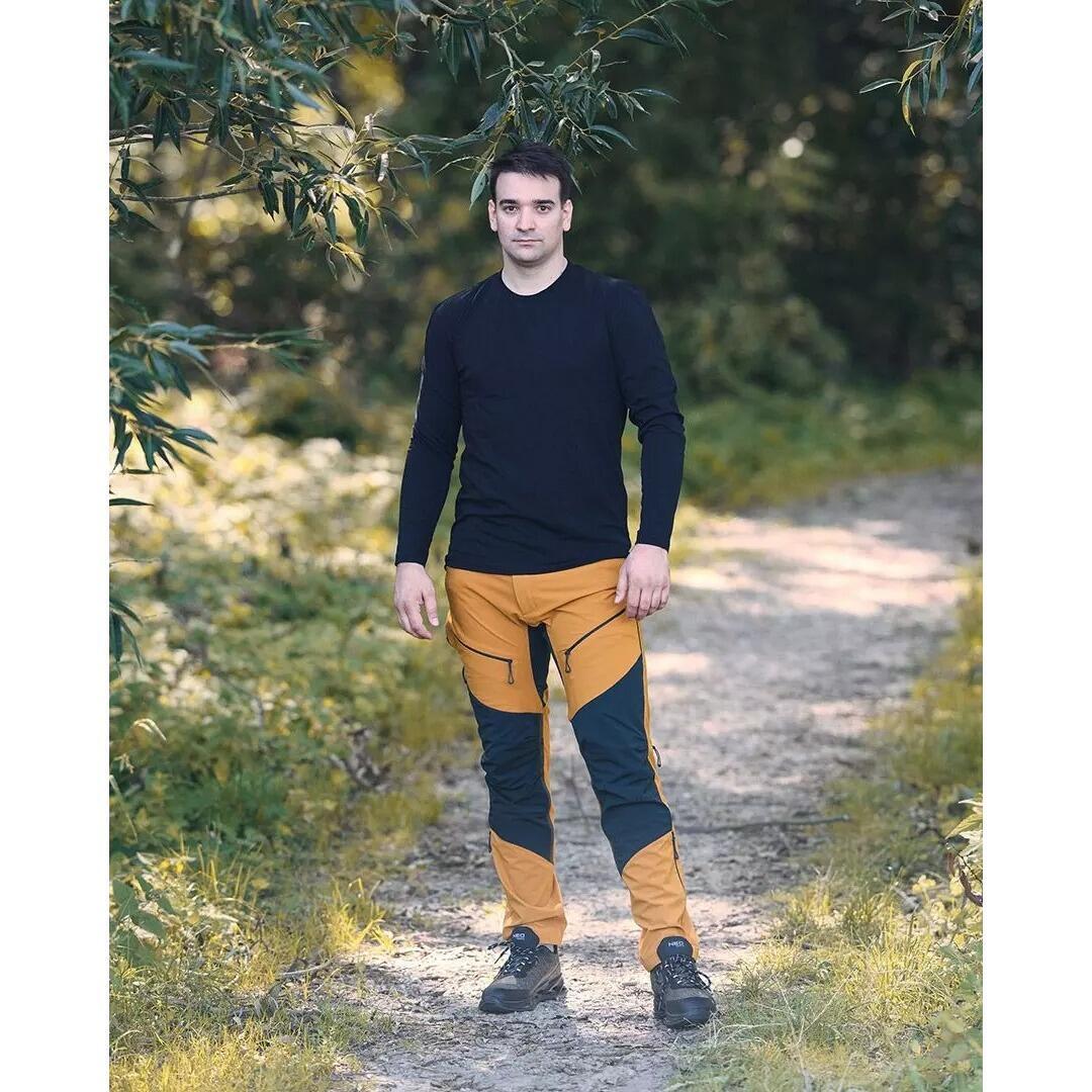 Pantaloni de lucru, elastici, nylon, model Outdoor, galben mustar, marimea L/52, NEO - imagine 15