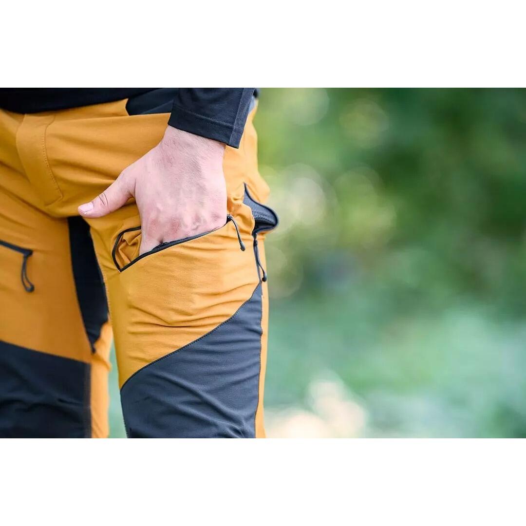 Pantaloni de lucru, elastici, nylon, model Outdoor, galben mustar, marimea XL/54, NEO - imagine 13