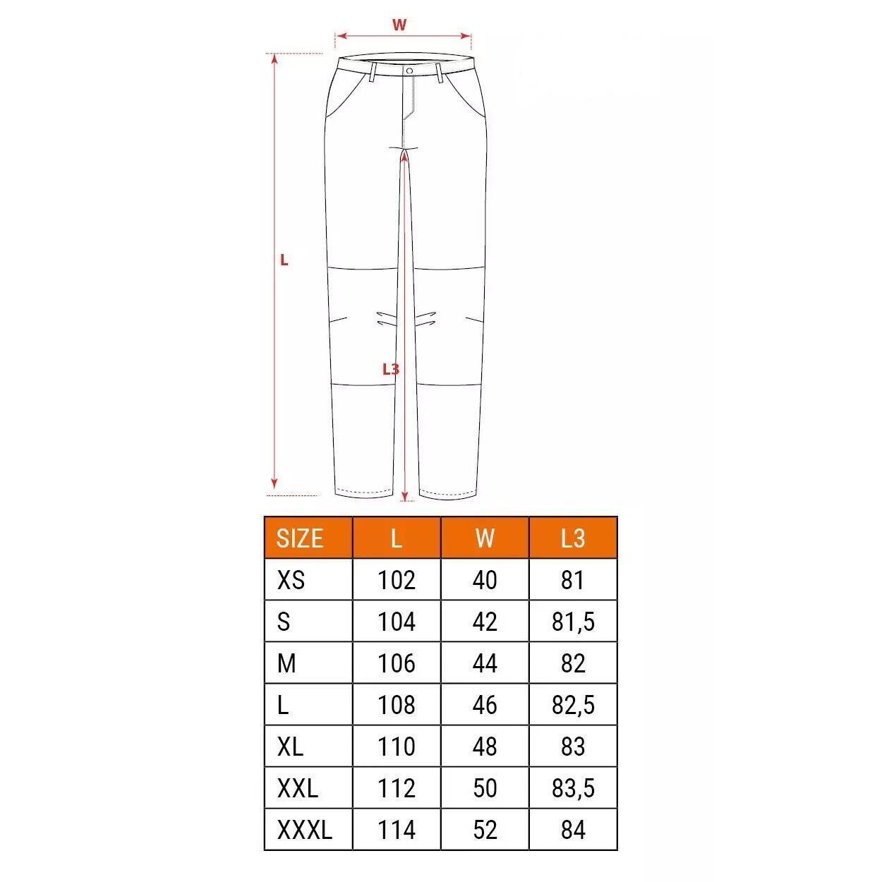 Pantaloni de lucru slim fit, cu curea, model HD, marimea L/52, NEO - imagine 11