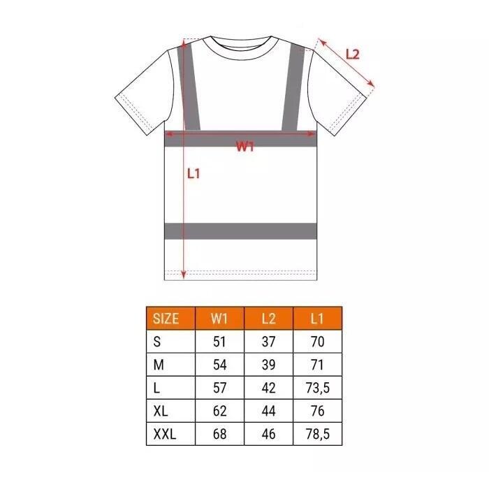 Tricou de lucru, reflectorizant, galben, model Visibility, marimea L/52 - imagine 10