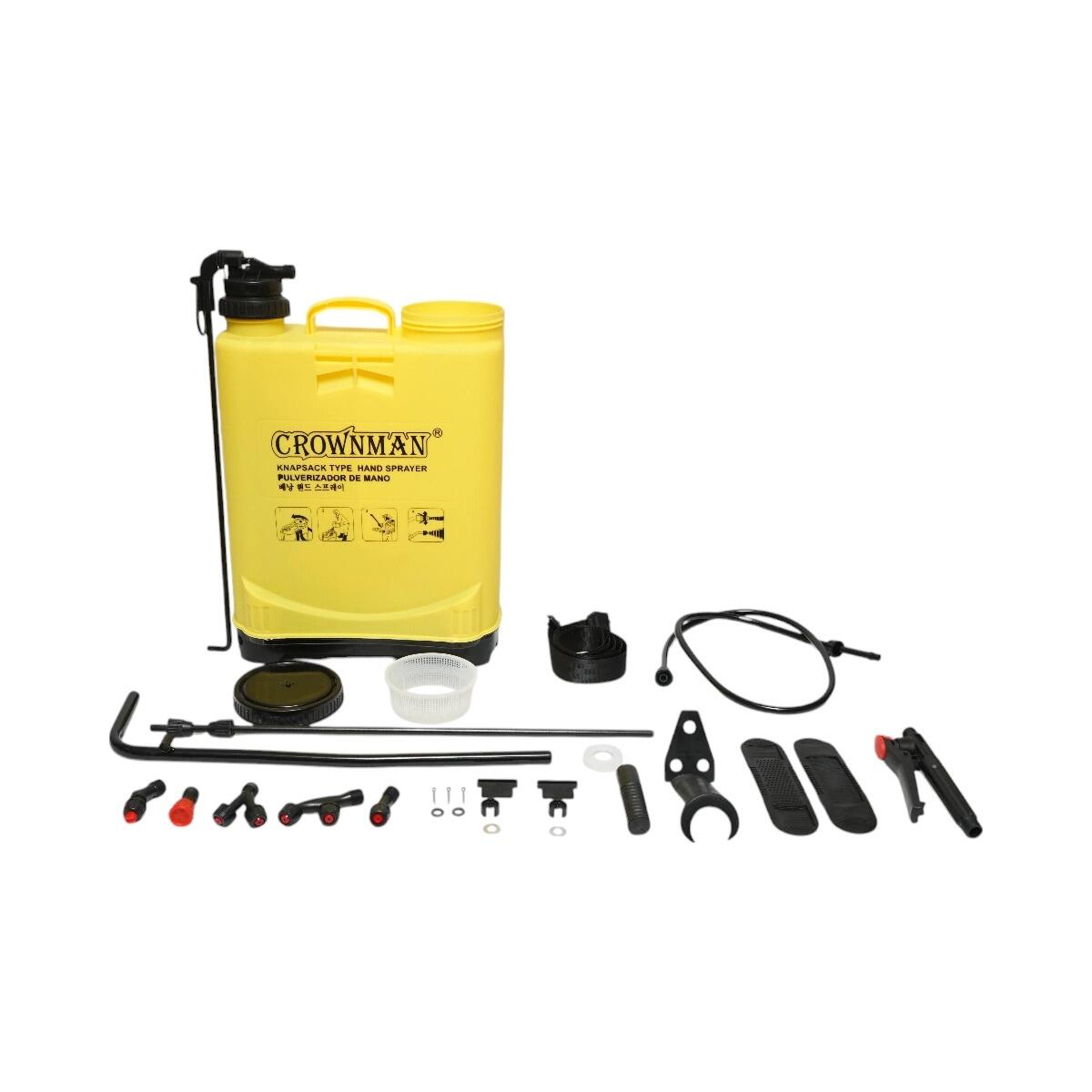 Pulverizator gradina, pompa de stropit, vermorel, Crownman, manual, pentru spate, 16 L - imagine 9