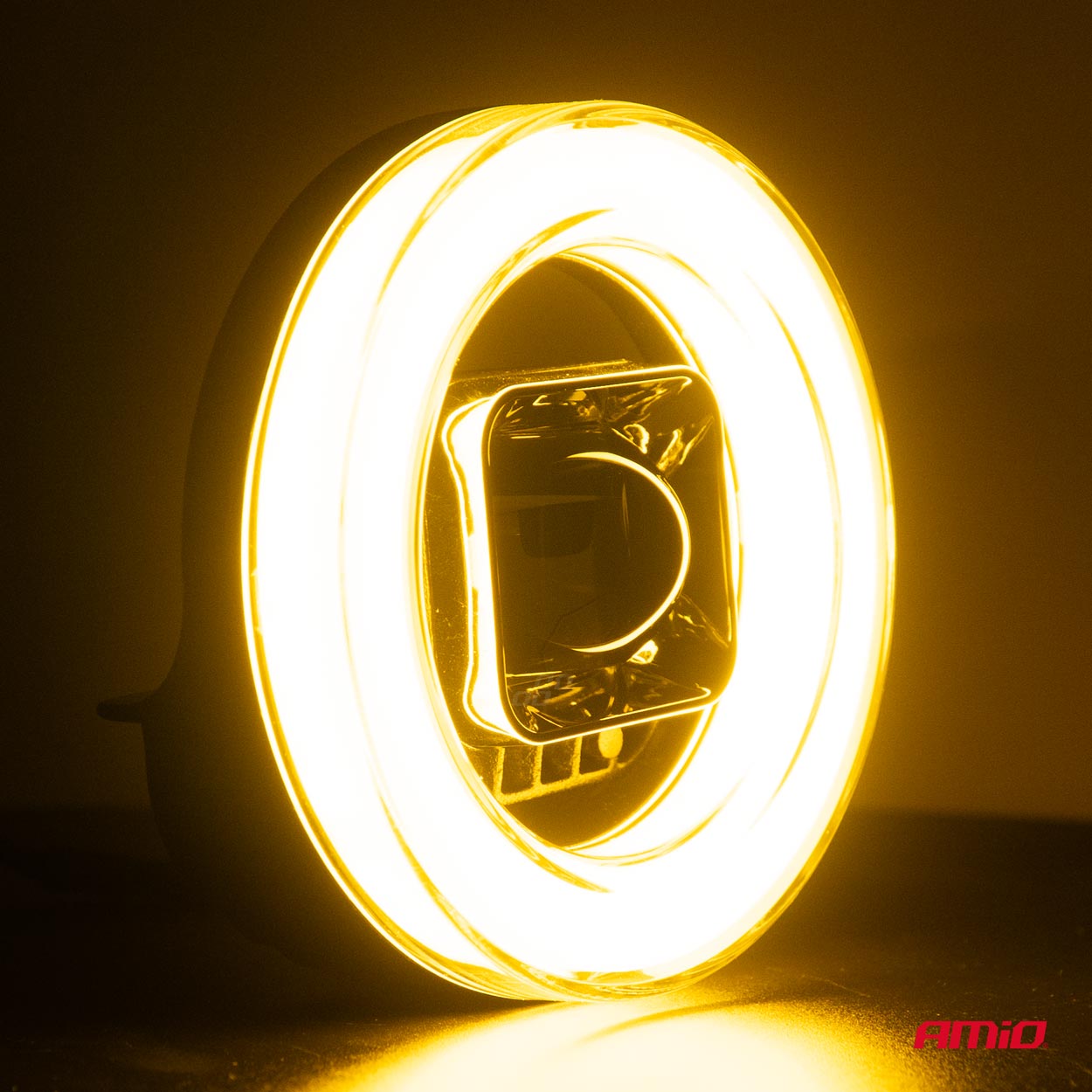 Proiector LED cu Angel Eye model AWL58, pozitie, semnalizare, faza lunga/scurta, pentru Off-Road, ATV, SSV, putere 45W, 8000lm, tensiune 9-36V, dimensiuni 114,5 x 114,5 x 52 mm - imagine 4