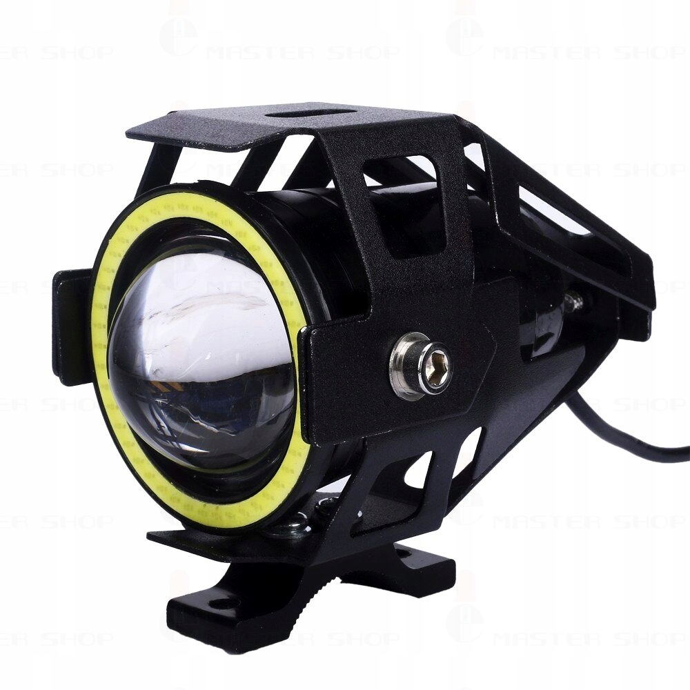 Proiector LED cu Lupa, Angel Eye ALB si Devil Eye RED, alimentare 12V, pentru Off-Road, ATV, SSV, UTV - imagine 2
