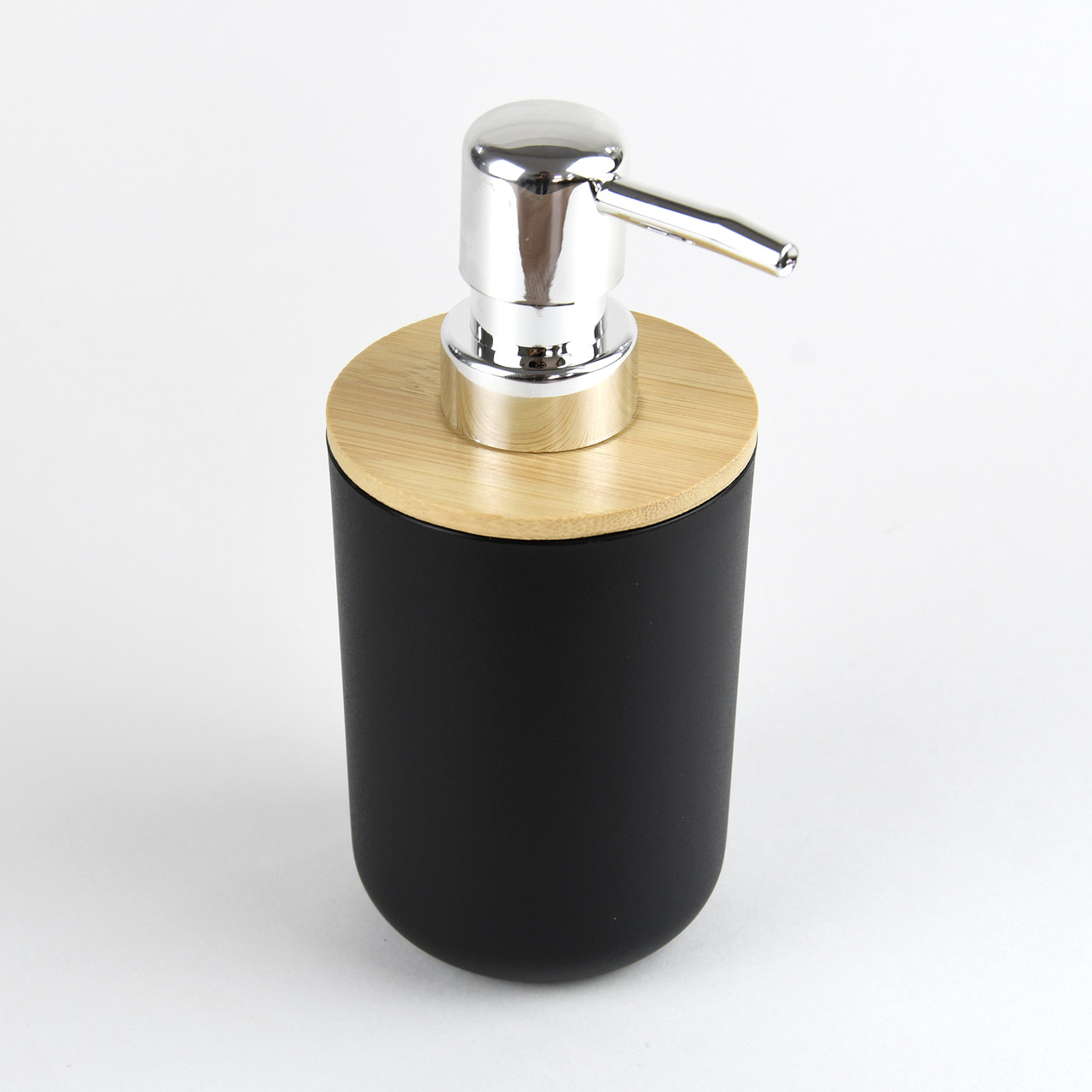 Set Elegant pentru baie format din 6 piese, ABS + lemn, culoare negru/maro - imagine 7