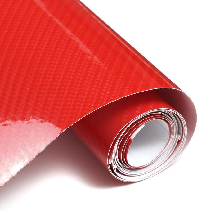 Folie colantare auto Carbon 5D Lacuit Rosu (3,0m x 1,52m) - imagine 2