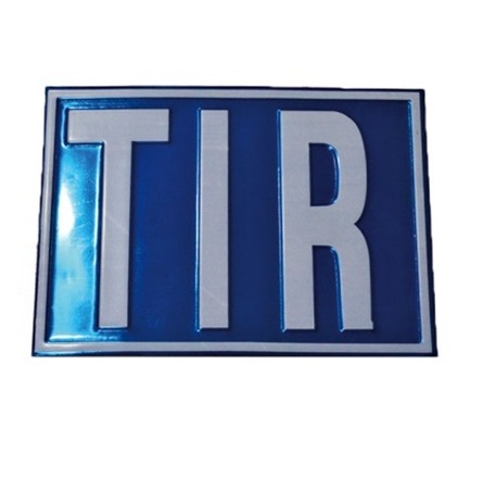 Placuta metalica TIR din otel reliefat