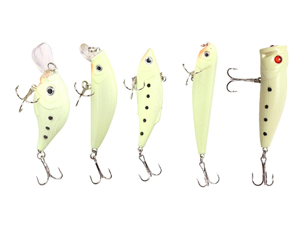 Set Vobler 5 piese Fluorescent pentru pesti pradatori, AVX-AG103C