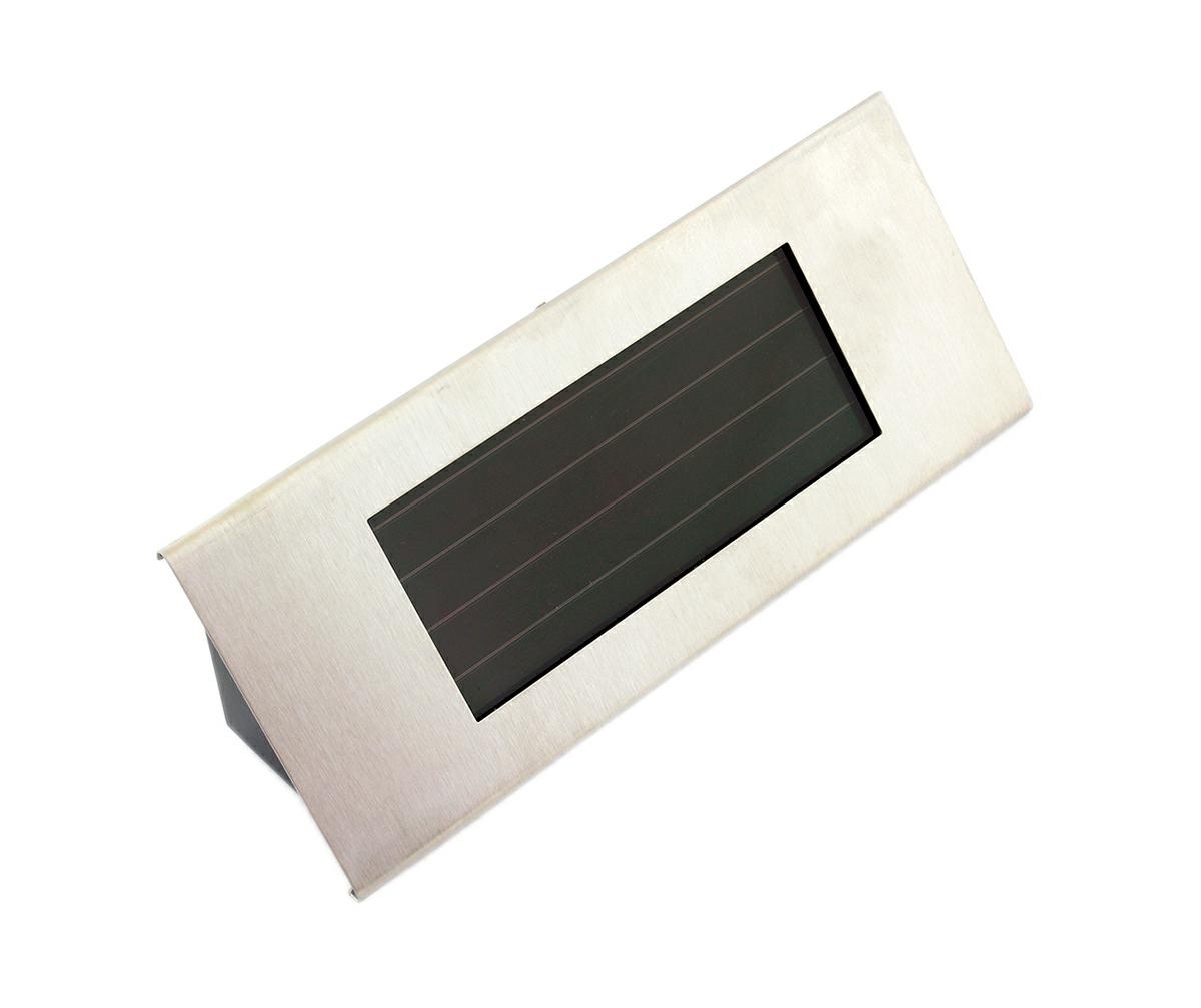 Placa numar casa iluminata LED, incarcare solara, carcasa din INOX - imagine 4