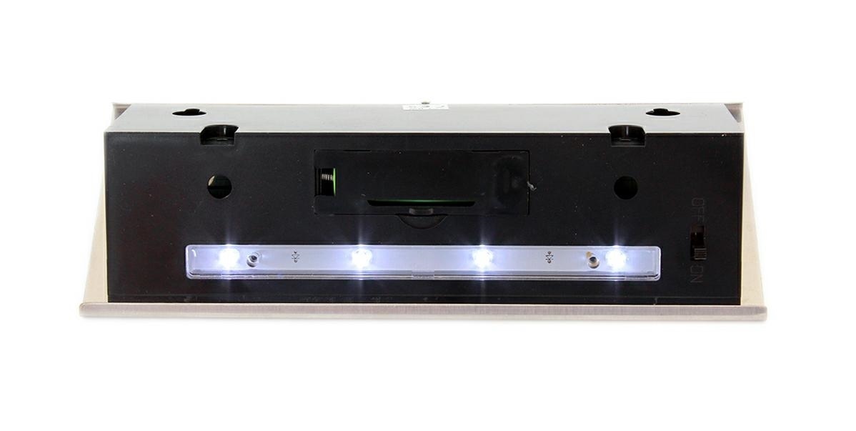 Placa numar casa iluminata LED, incarcare solara, carcasa din INOX - imagine 5