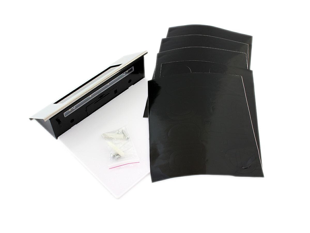 Placa numar casa iluminata LED, incarcare solara, carcasa din INOX - imagine 6