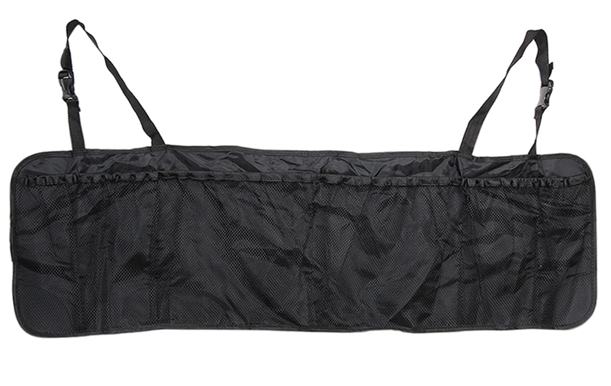 Organizator portbagaj auto cu 6 buzunare, 33 x 104 cm, culoare neagra - imagine 3