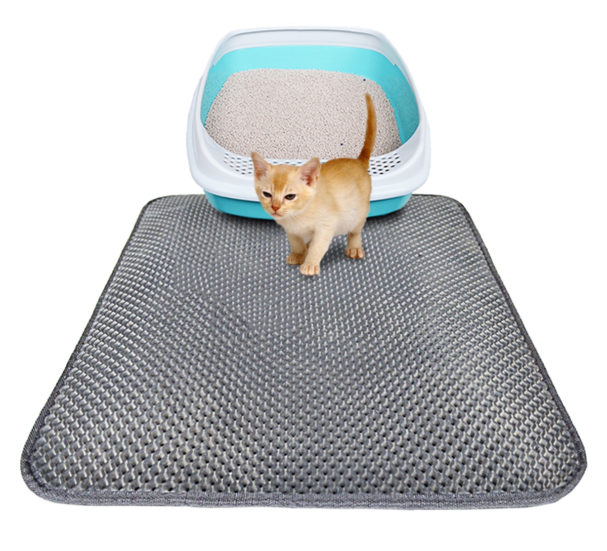 Saltea igienica pentru pisici 40 x 50 cm culoare gri AG350B - imagine 4