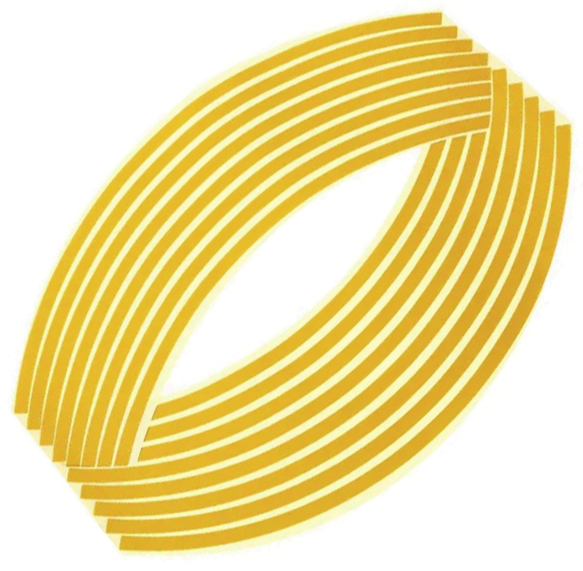 Set 16 ornamente Reflectorizante pentru jante auto, moto, culoare Galben - imagine 3