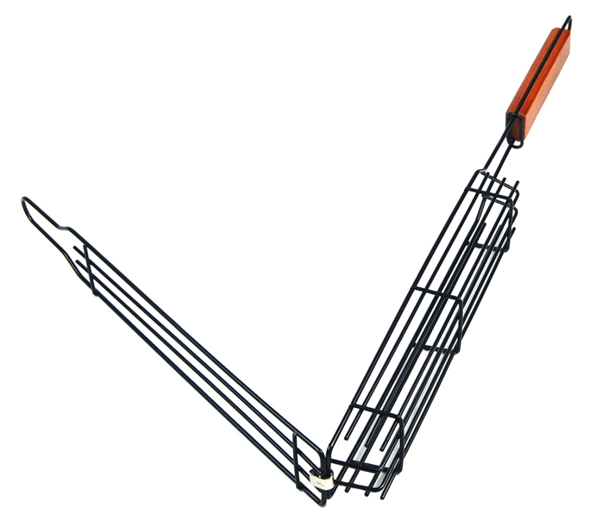 Ustensila de tip "cos" cu maner pentru preparat legume la gratar - imagine 5