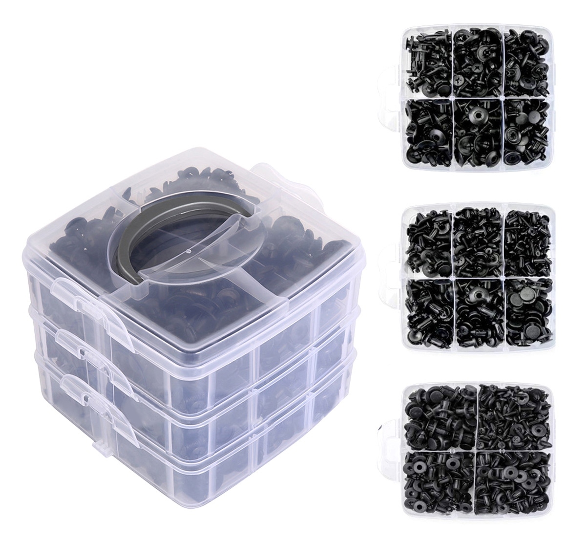 Set 625 clipsuri auto universale pentru montaj cu extractor inclus - imagine 4