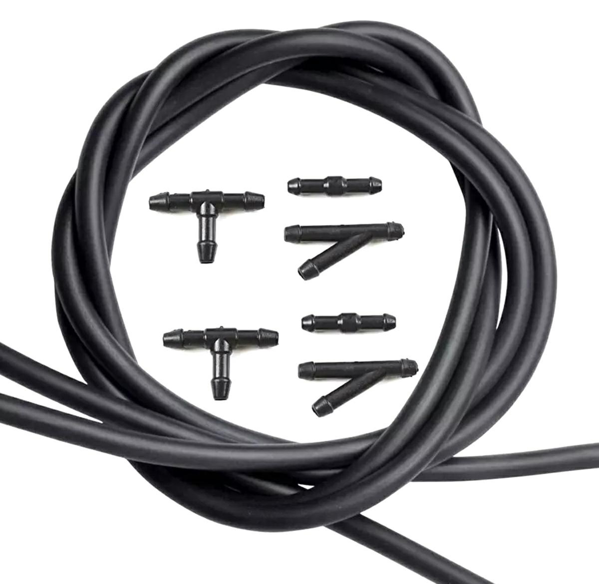 Set Universal cu 2 diuze spalare parbriz + furtunuri si accesorii de montaj - imagine 4