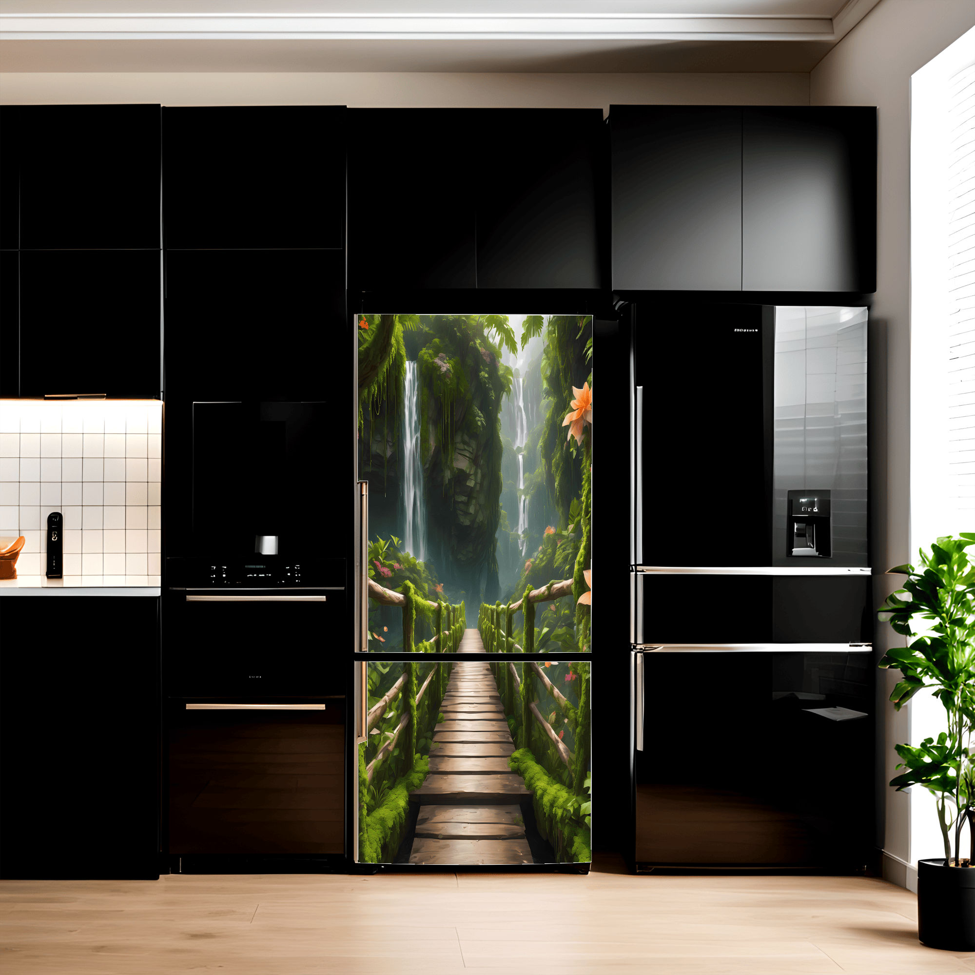 Folie imprimata color pentru decor Frigider, dimensiune 200 x 90cm, model: AVX-FR24