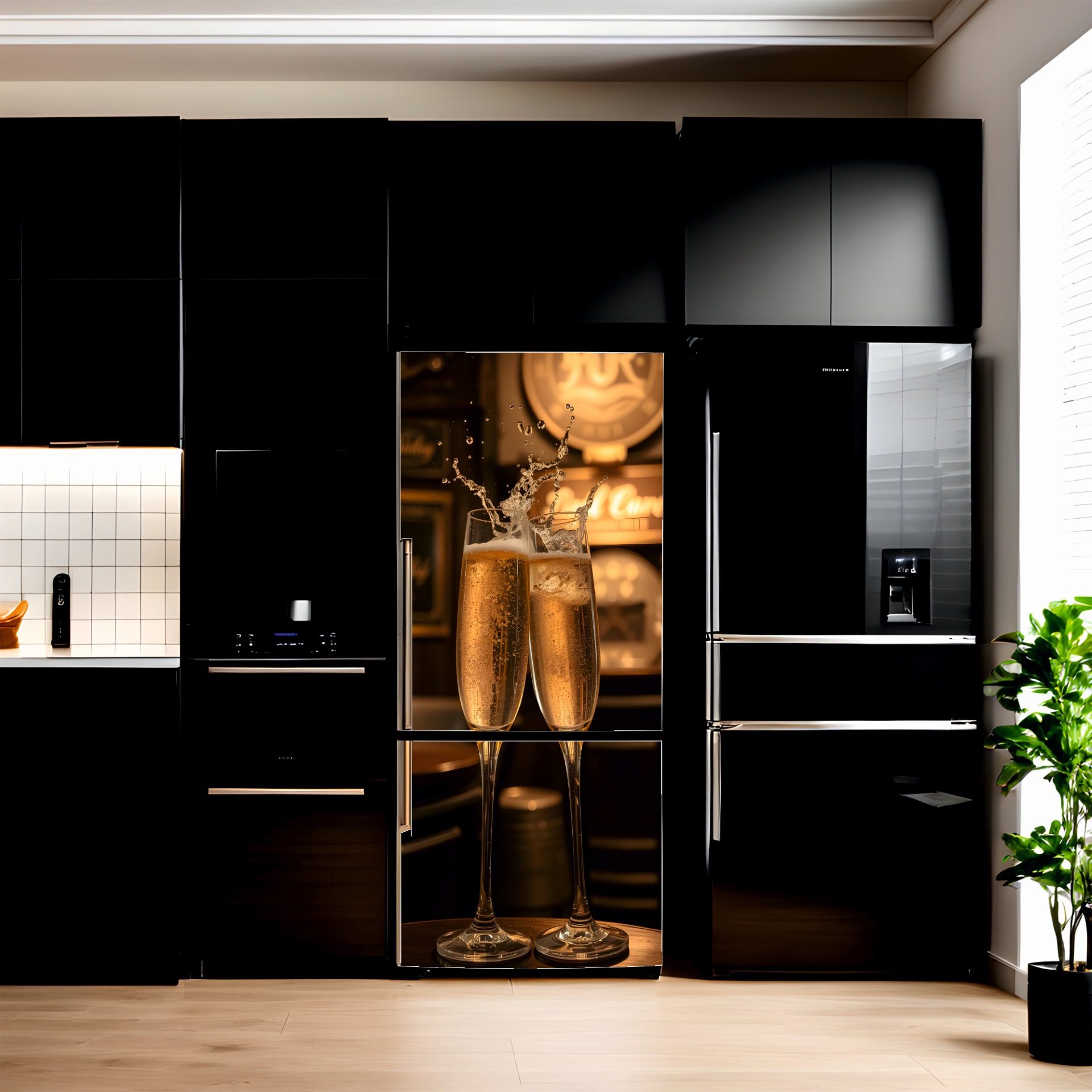 Folie imprimata color pentru decor Frigider, dimensiune 200 x 90cm, model: AVX-FR33