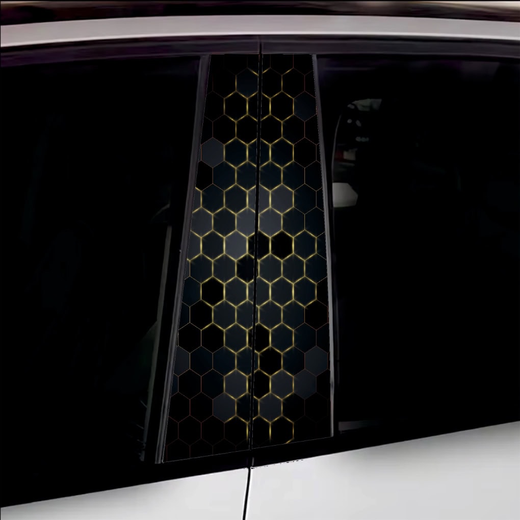 Set 2 stickere decorative pentru stalpii usilor, print autoadeziv de inalta rezolutie, dimensine 2 buc x 50 x 22 cm , cod: AVX-SSU-04