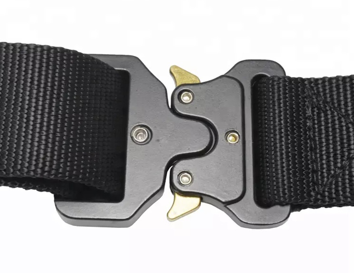 Curea Tactica pentru pantaloni, culoare Neagra cu catarama Neagra - imagine 4