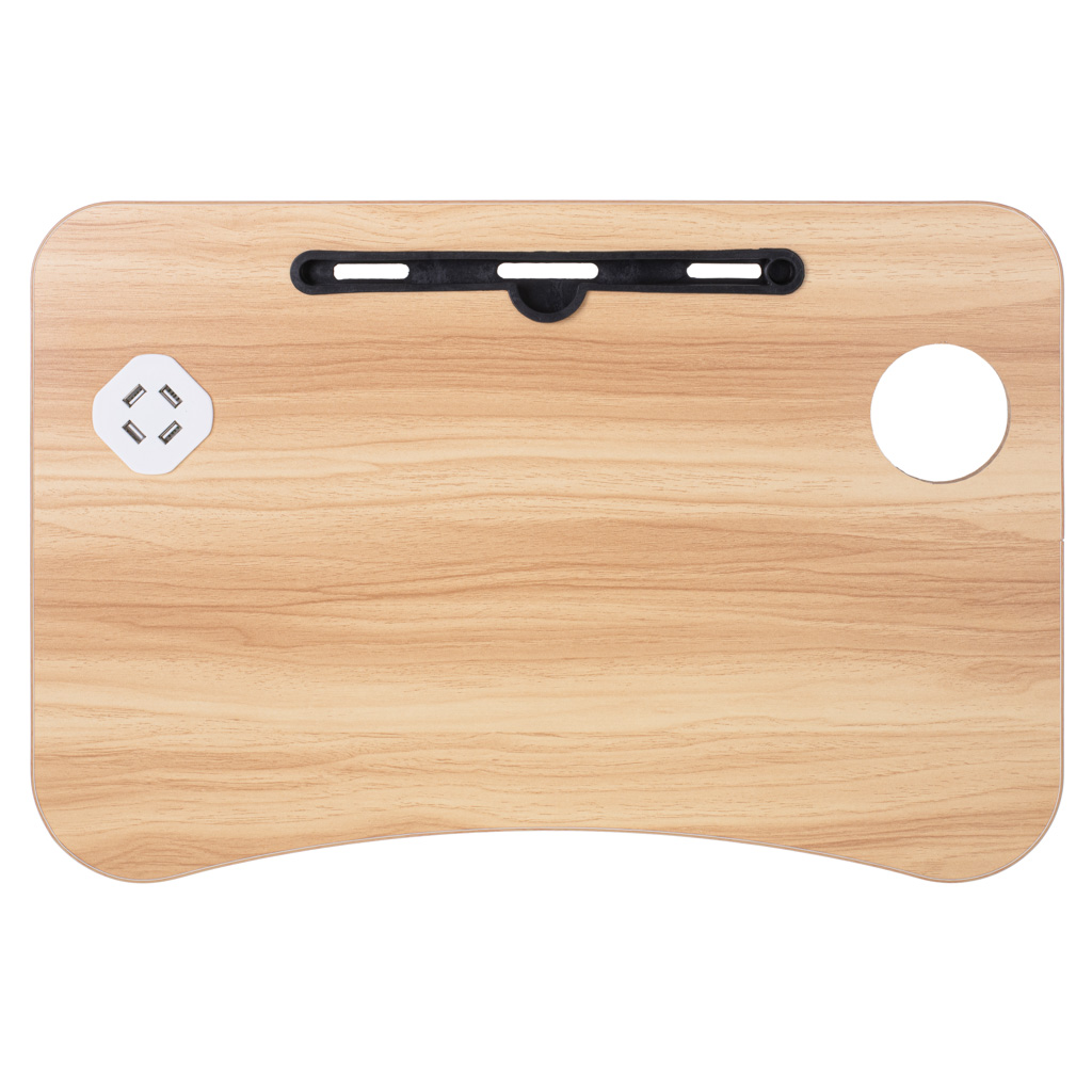 Masa pentru Laptop plianta din MDF, dimensiune 60 x 39,5 cm, cu USB, lampa si ventilator - imagine 6