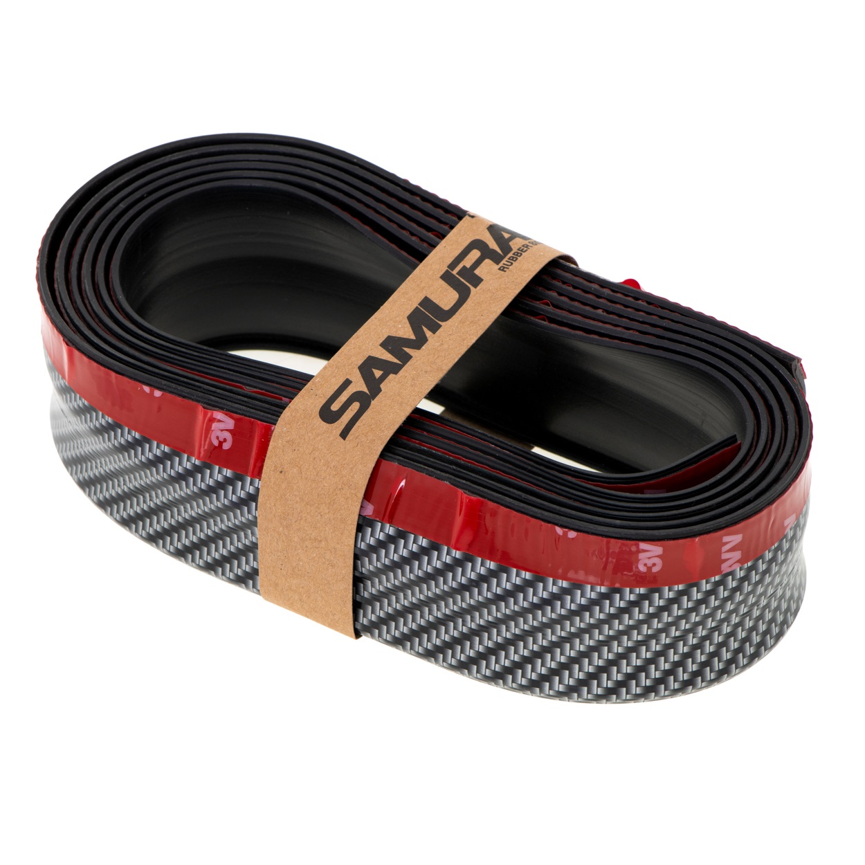 Protectie spoiler, prelungire bara fata/spate din cauciuc, culoare CARBON Negru - imagine 3