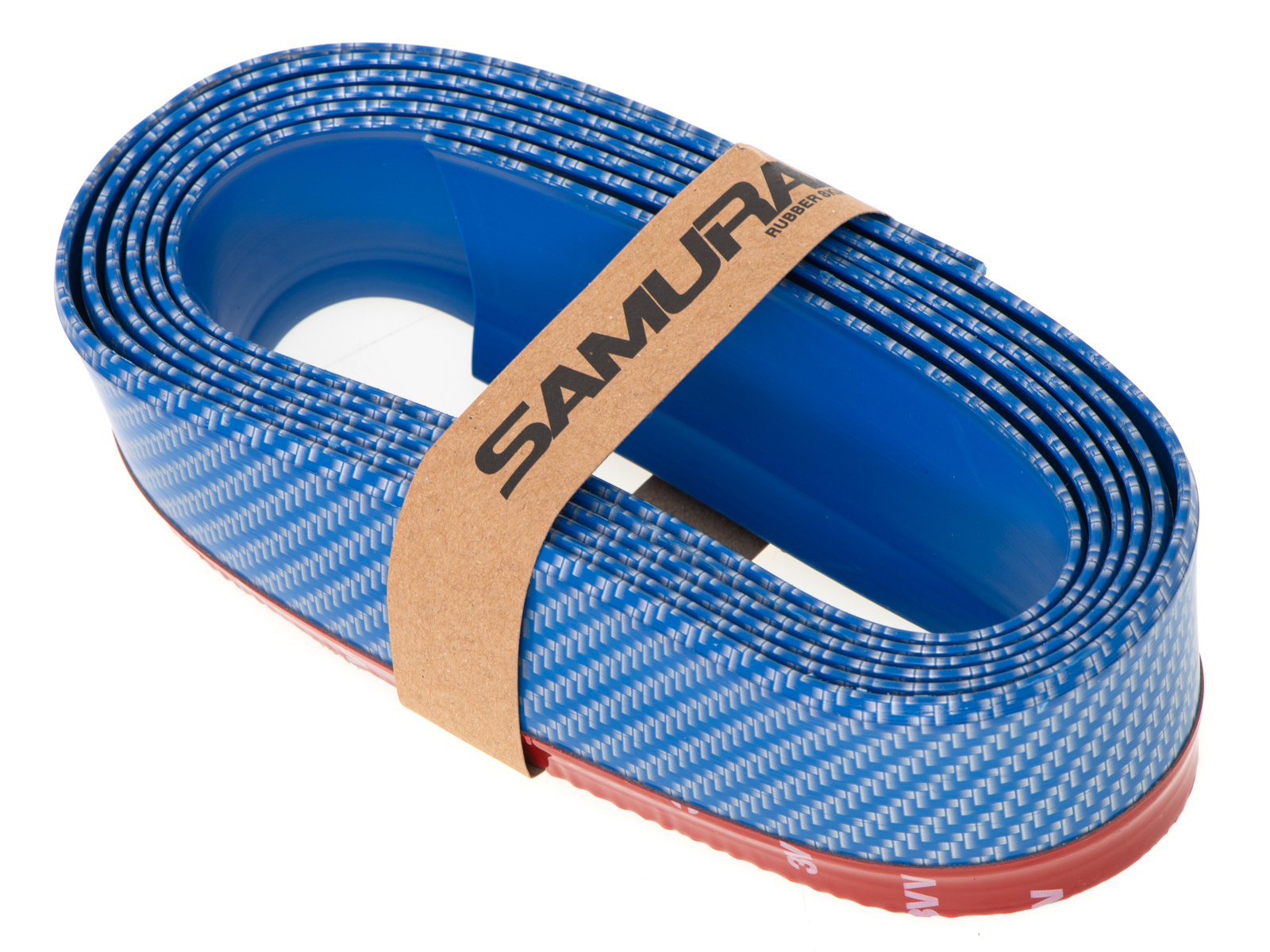 Protectie spoiler, prelungire bara fata/spate din cauciuc, culoare CARBON Albastru - imagine 5