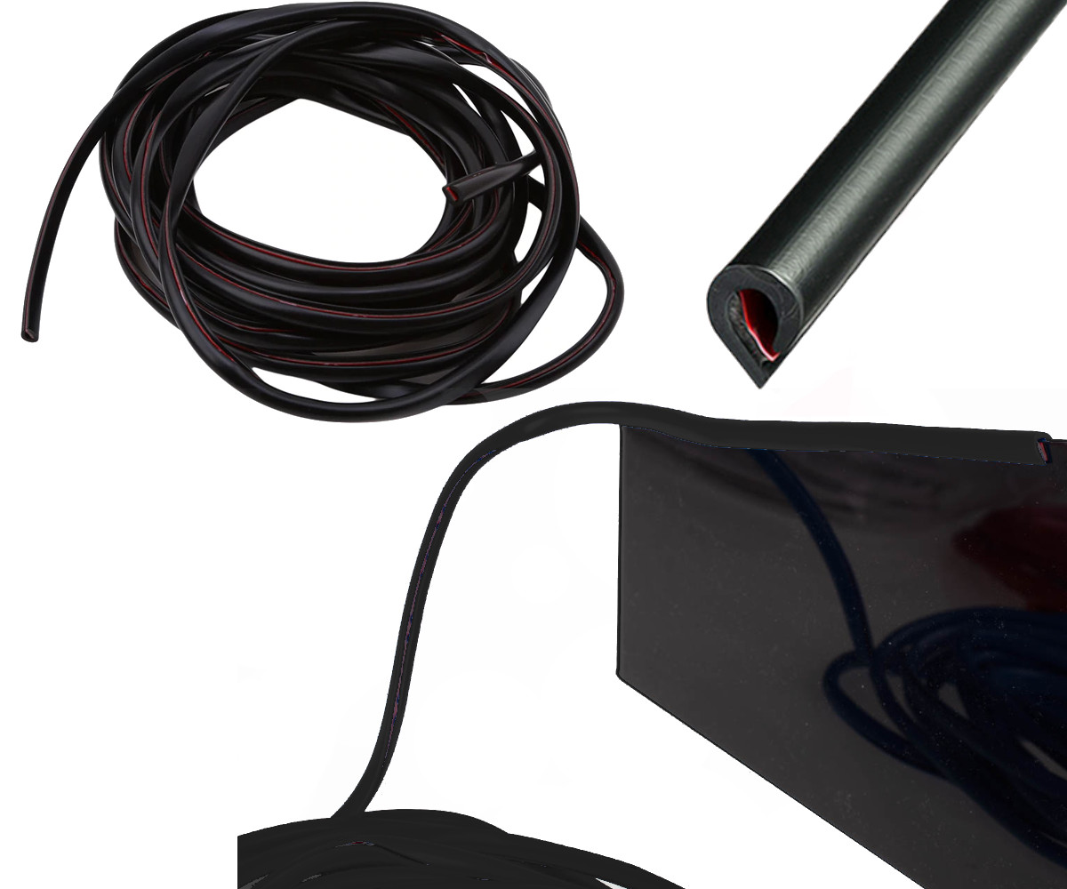 Banda de protectie muchii caroserie, culoare Neagra, lungime 5m - imagine 4