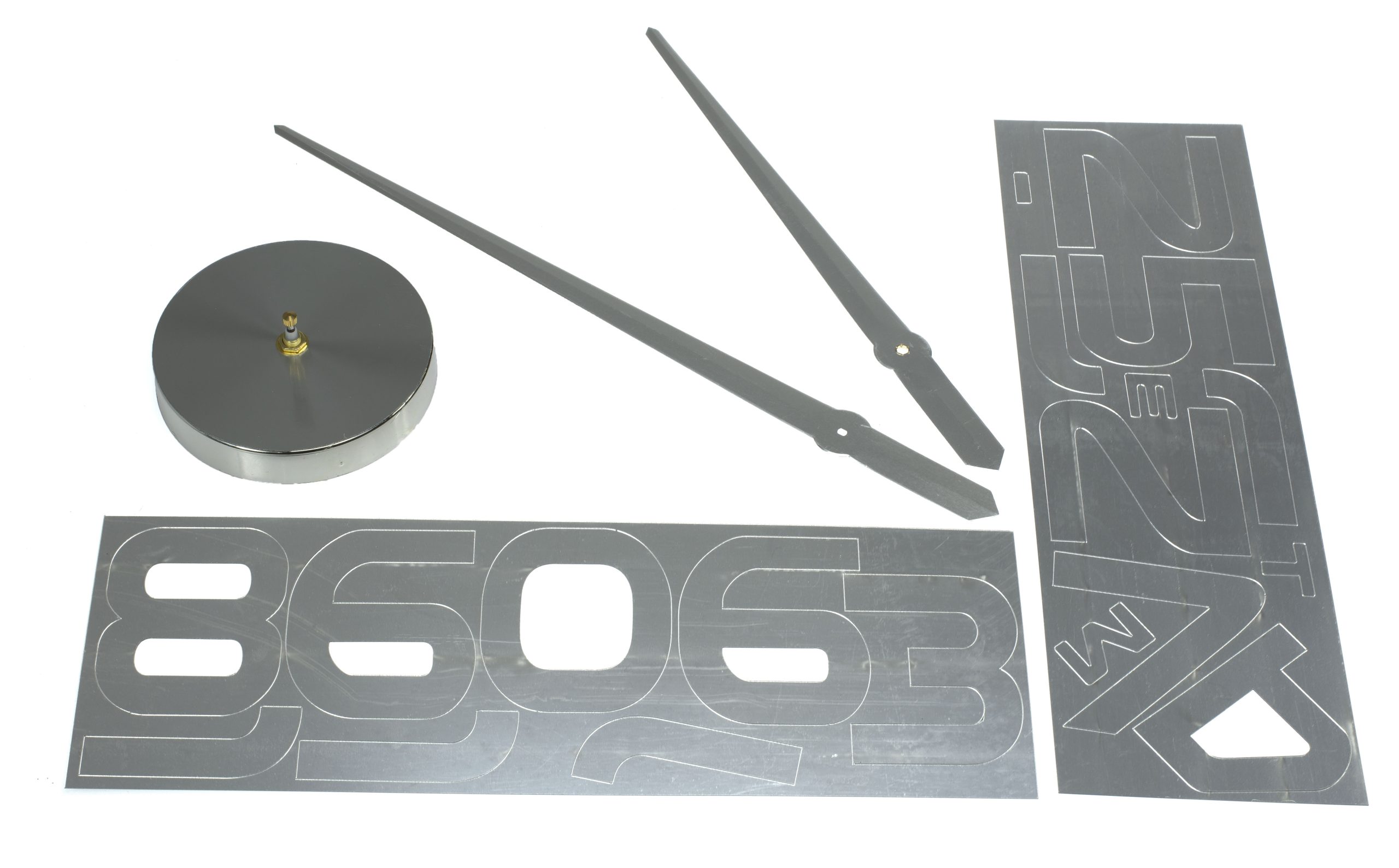 Ceas Mare de perete cu 12 cifre Argintii, 80 - 120 cm - imagine 5